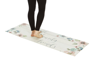 20" x 55" Chic Anti-Fatigue Memory Foam Kitchen Runner Mat (Faith Family Friends)