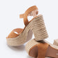 Jana Suede Espadrille Sandal Heels