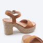 Jana Suede Espadrille Sandal Heels