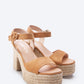 Jana Suede Espadrille Sandal Heels