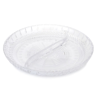 Waterford Crystal Meg 9.5" Wedge Cut Divided Dish