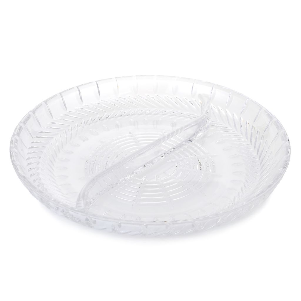 Waterford Crystal Meg 9.5" Wedge Cut Divided Dish