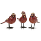 At Home w/ Jorge Parez Set of 3 Assorted Glitter Cardinals