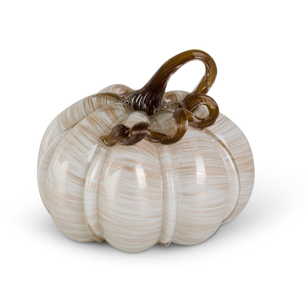 At Home w/ Jorge Parez Choice of Color & Size Glass Pumpkin