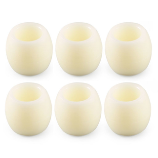 Set of 6 LED Battery Operated Barrel Candles