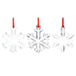 Marquis by Waterford Set of 3 Assorted Snowflake