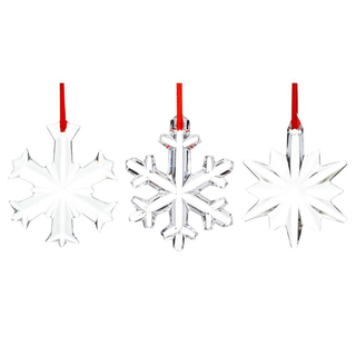 Marquis by Waterford Set of 3 Assorted Snowflake