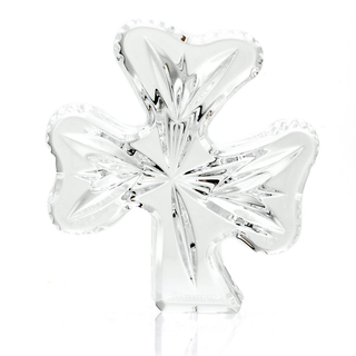 Waterford Crystal 4" Shamrock Paperweight Collectible