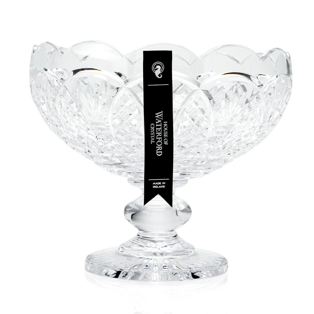 House of Waterford Harvest Moon 9" Crystal Footed Bowl