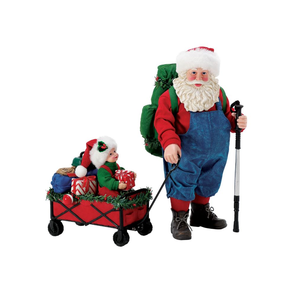 Possible Dreams Camping Buddy Santa & Tot Figurine