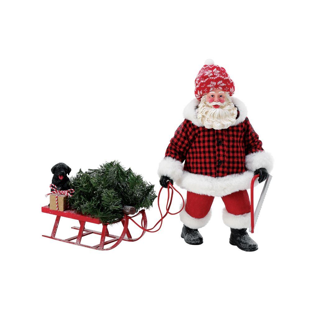 Possible Dreams Camping Buddy Santa & Tot Figurine