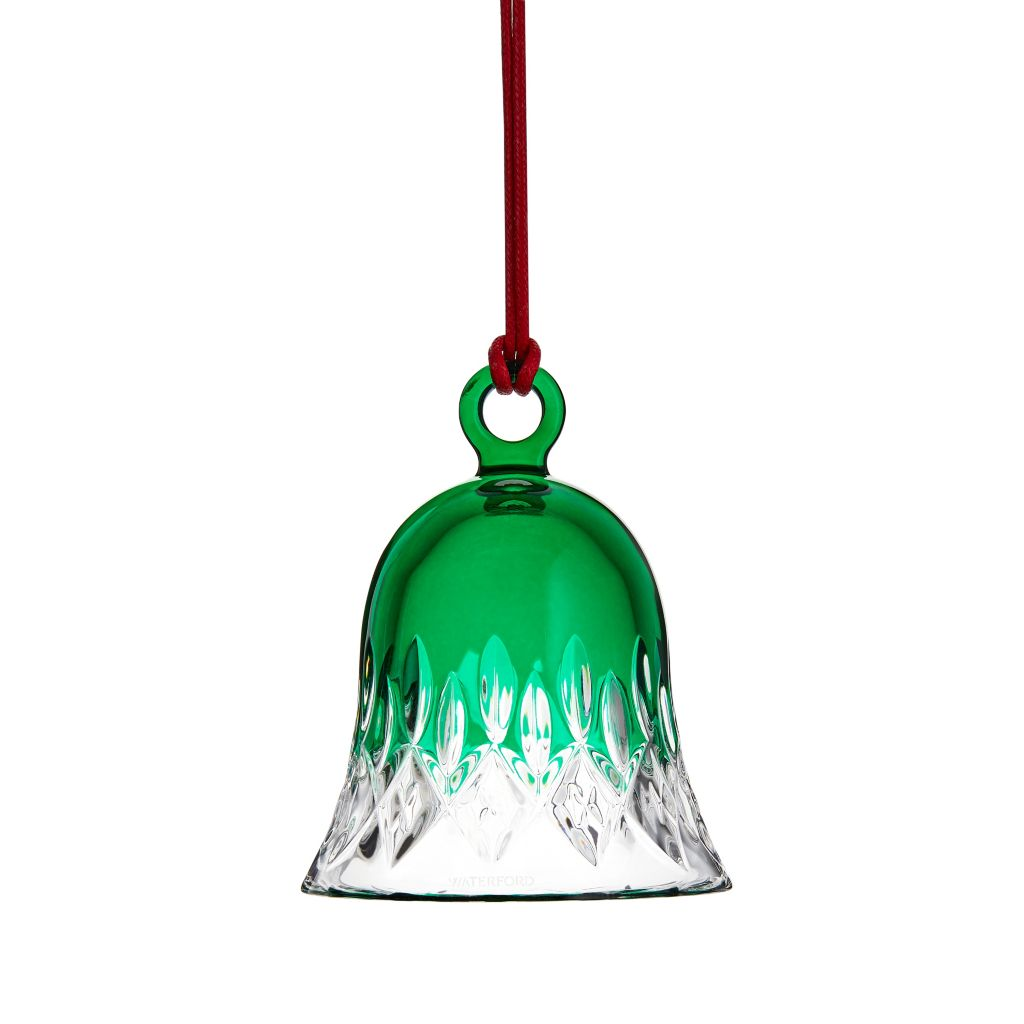 Waterford Lismore Green Bell Ornament