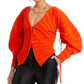 Cult Gaia Blair Knit Cardigan Orange Size L