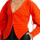Cult Gaia Blair Knit Cardigan Orange Size L