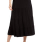 Karen Kane Women's Tiered Midi Skirt Black Size L