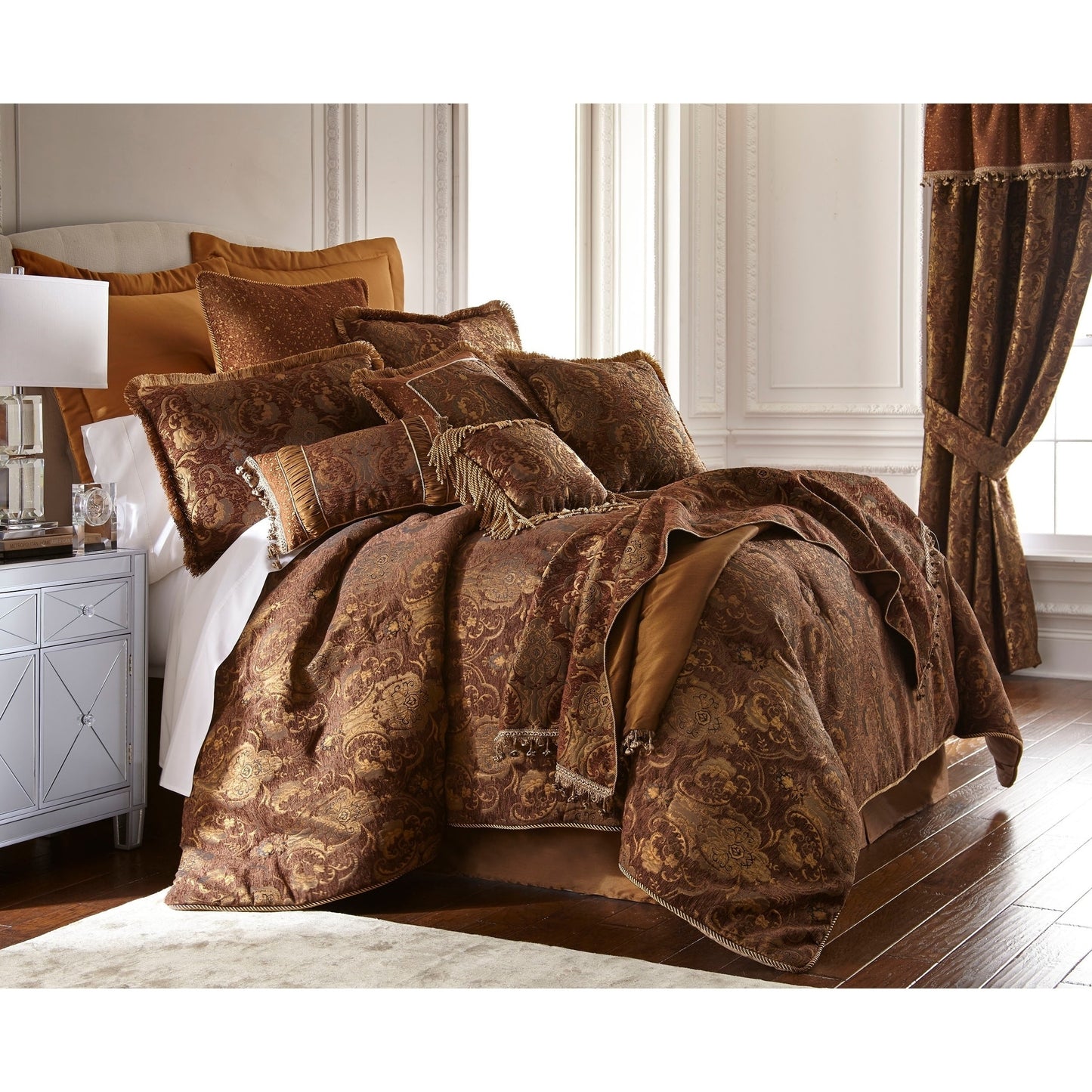 PCHF China Art Brown 3piece Comforter Set