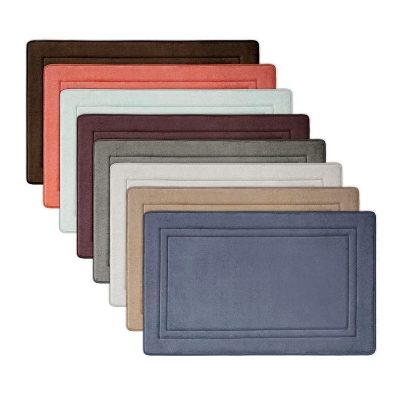 MICRODRY Quick Drying Memory Foam Bath mat with GripTex skidresistant base 21 x 34