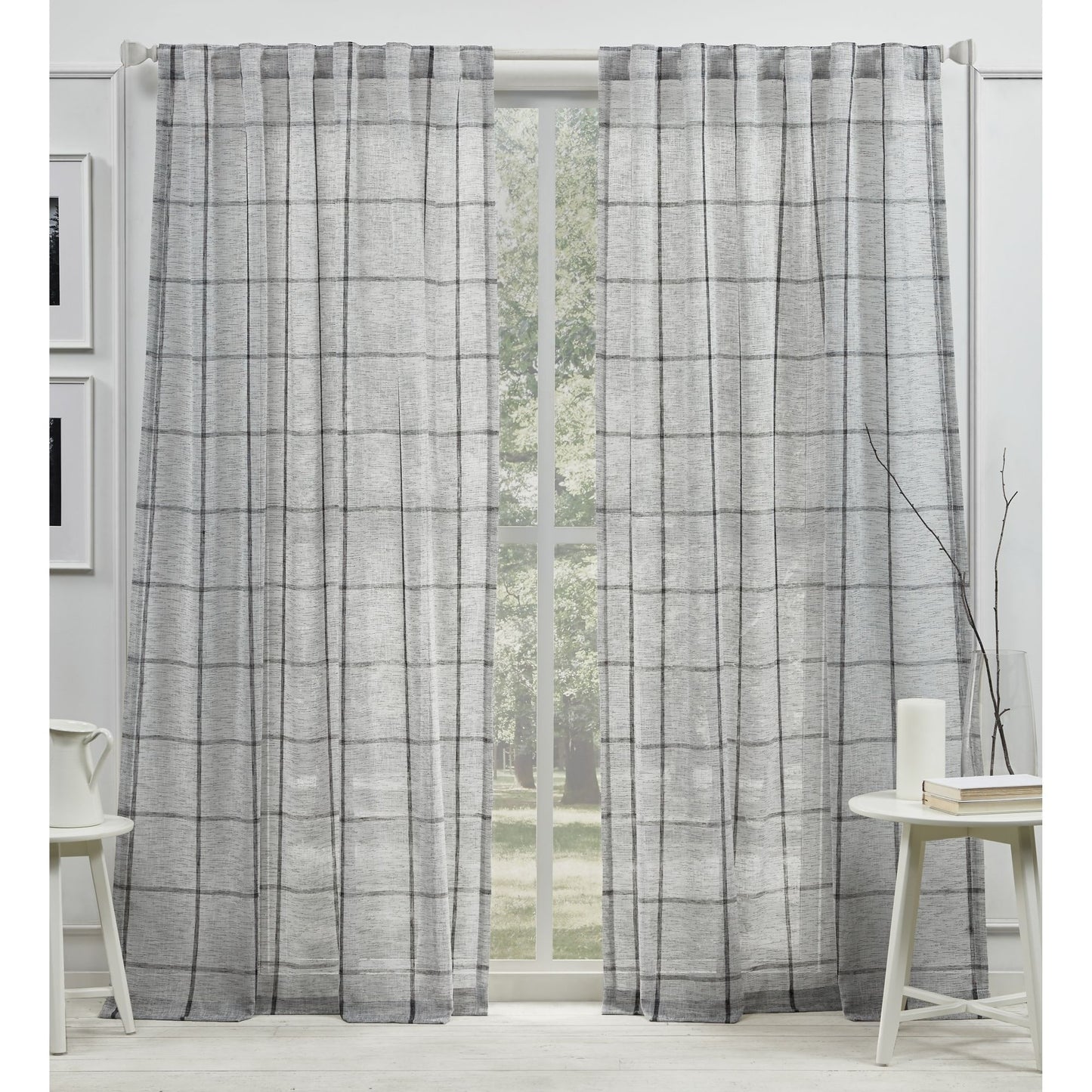 Rubin Sheer Back Tab Rod Pocket Curtain Panel