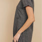 Frankie & Pop Women's Odell Knotted Stretchy Light Mini Dress Pool Coverup Gray Size Small