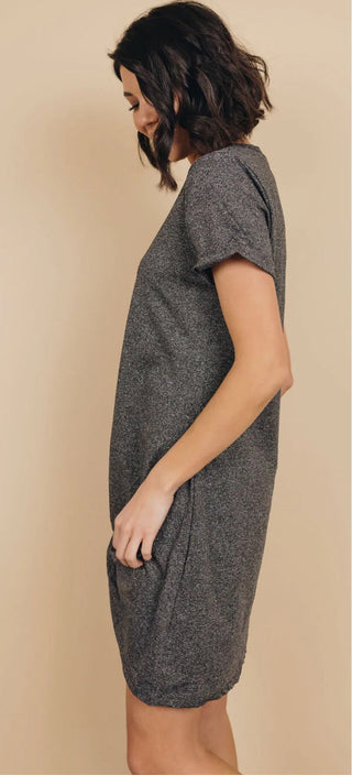 Frankie & Pop Women's Odell Knotted Stretchy Light Mini Dress Pool Coverup Gray Size Small