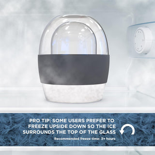 Unique Gift Idea for Wine Lover, Stemless Frozen Wine Glass - Insulated Chiller Freezer Cup- Double Wall (8.5oz)