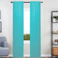 J&V TEXTILES 4-Pack Value: Solid Sheer Window Curtain Panels