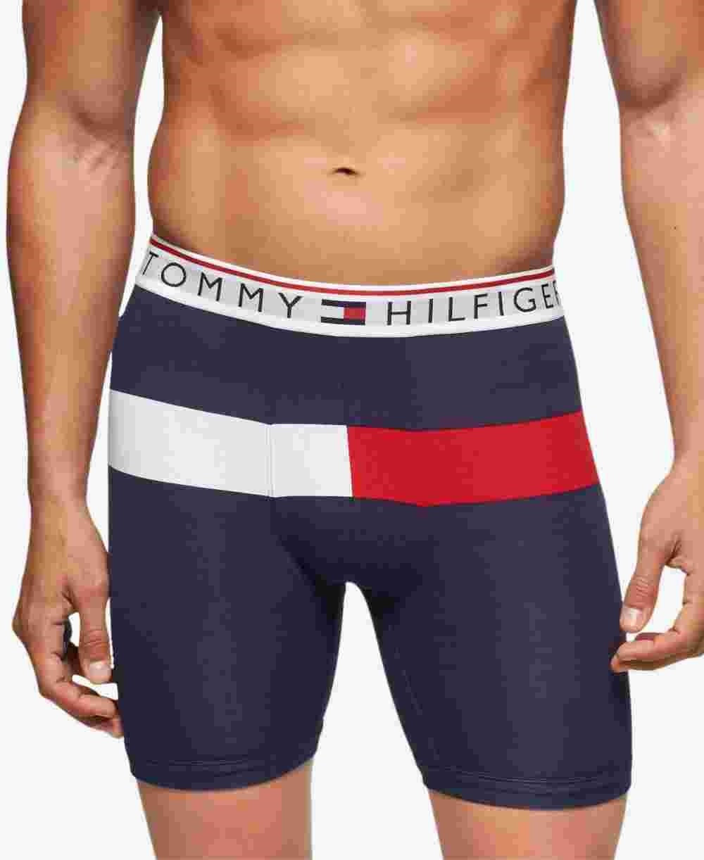 Tommy Hilfiger Men's Modern Essentials Flag Boxer Briefs Navy Size X-Large