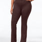 Style & Co Women's Petite Plus Size Bootcut Pants  Brown Size Petite Small