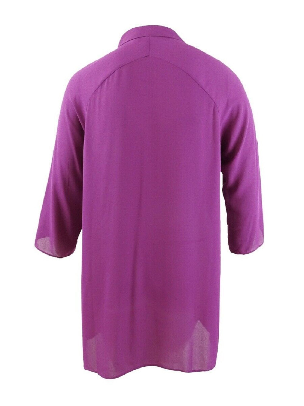 Alfani Women's Roll-Tab Tunic Shirt Pink Size Medium