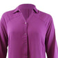 Alfani Women's Roll-Tab Tunic Shirt Pink Size Medium