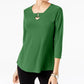 Alfani Women' Keyhole High-Low Top Med mall