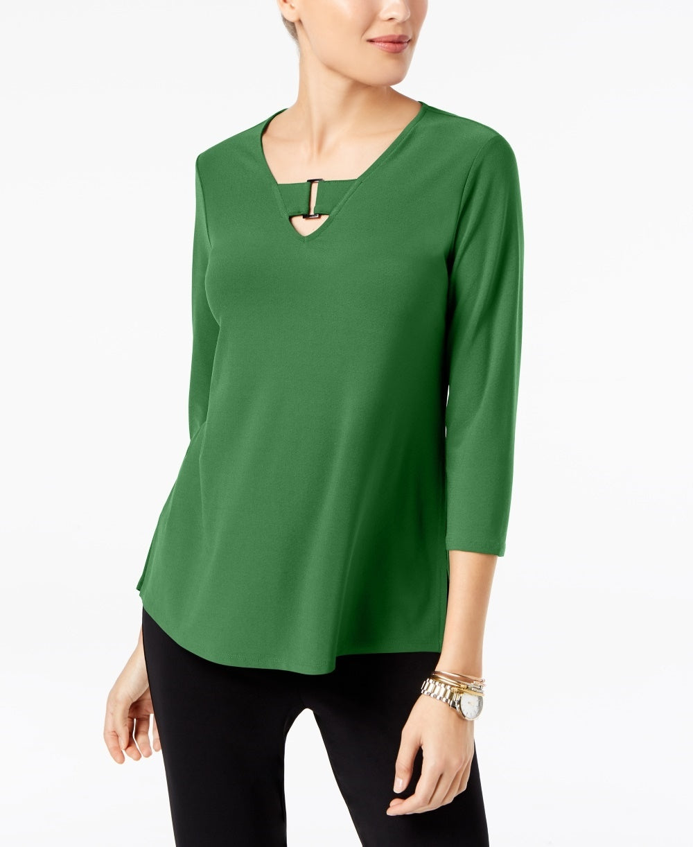 Alfani Women' Keyhole High-Low Top Med mall