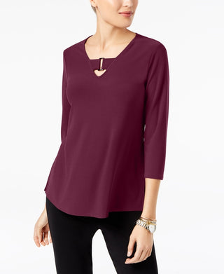 Alfani Women' Keyhole High-Low Top Med mall