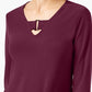 Alfani Women' Keyhole High-Low Top Med mall