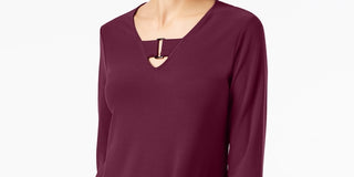 Alfani Women' Keyhole High-Low Top Med mall