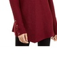 Alfani Women's Metallic Swing Sweater Wine Size X-Large
