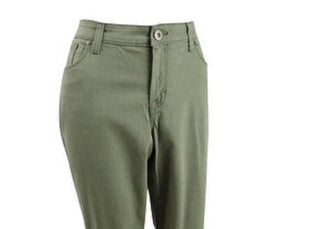 Style & Co Women's Petite Curvy-Fit Capri Jeans Green Size 2 P