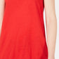 Maison Jules Women's Scoop-Neck Tank Red Size Small
