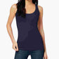 Maison Jules Women's Fitted Tank Top Blue Size Medium