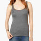 Maison Jules Women's Fitted Tank Top Gray Size Large