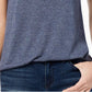 Maison Jules Women's Scoop Neck T-Shirt Blue Size Medium