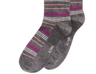Alfani Men's Variegated Stripe Dress Socks  Dark Purple Size Regular