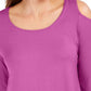 JM Collection Women's Cold-Shoulder Top Med Pink Size Small