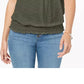 Style & Co Women's Convertible Off The Shoulder Top Green Size X-Large