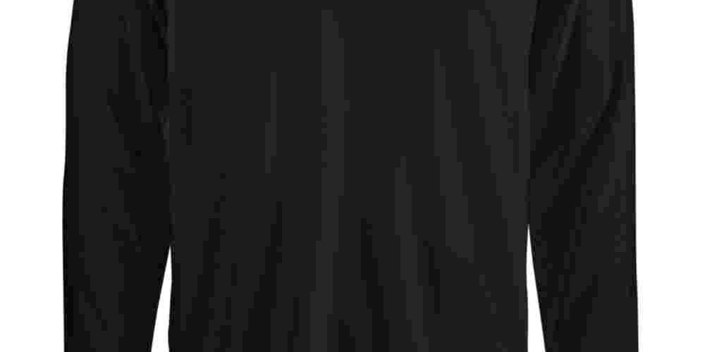 Attack Life Men's Long Sleeve Polo  Black Size X-Large