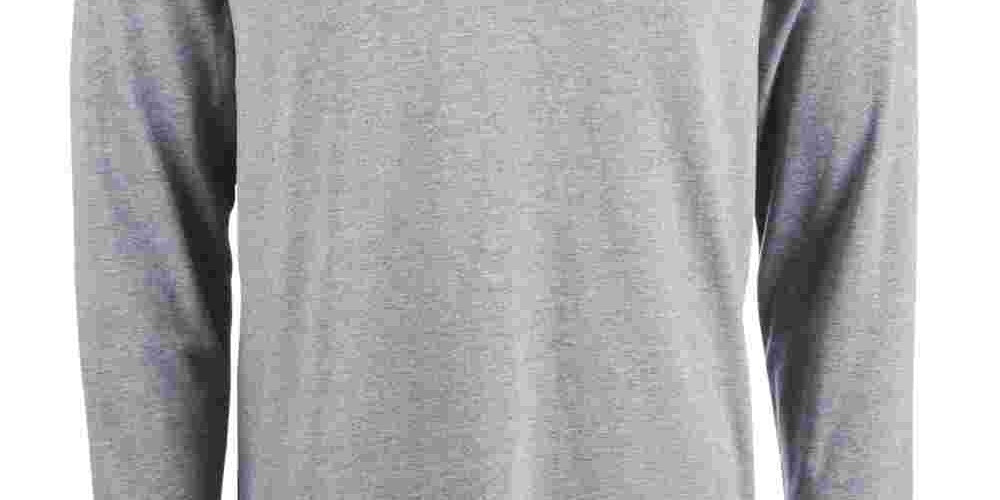 Attack Life Men's Long Sleeve Polo Gray Size X-Large