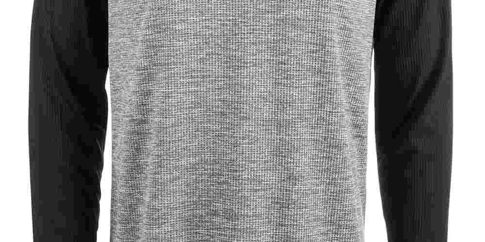 Attack Life Men's Thermal Shirt Grey Size Large