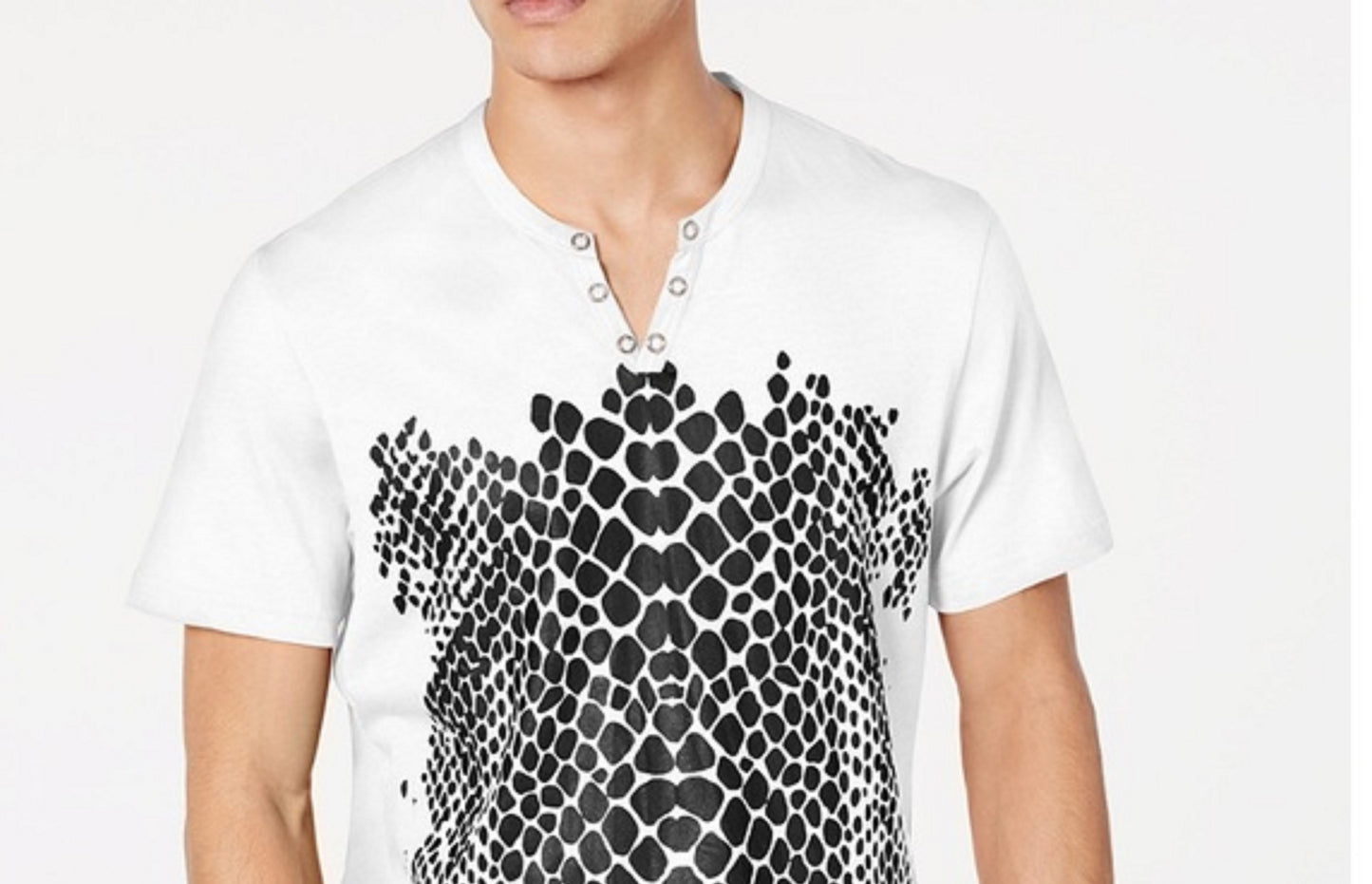 Inc International Concepts Men's Crocodile T-Shirt White Size XXX Large