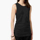 Alfani Women's Scoop Neck Ruched Tank Top Black Size X-Small