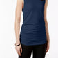 Alfani Women's Ruched Tank Top Dark Blue Size Medium